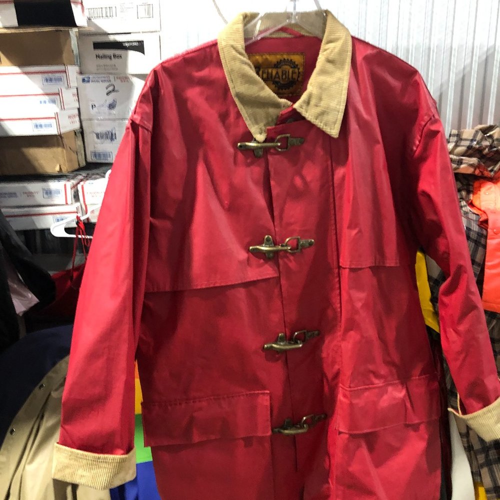 Reliable Outerwear Unisex Red Rain Coat Jacket